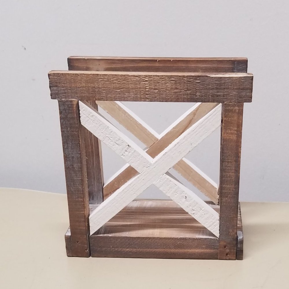 Farmhouse Barnyard Designs Rustic Wood Napkin Holder - Picture 3 of 5